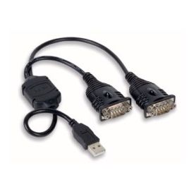 Convertitore USB a 2 seriali DB 9 M 