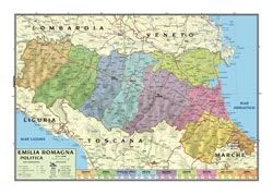 Emilia Romagna Mappa Geografica